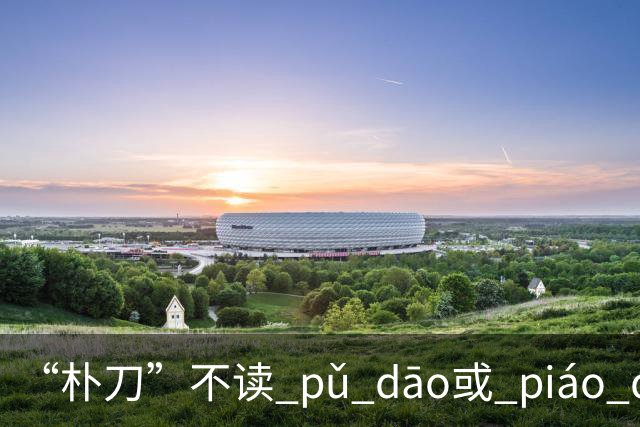 “朴刀”不读 pǔ dāo或 piáo dāo,很多语文老师都踩坑了！